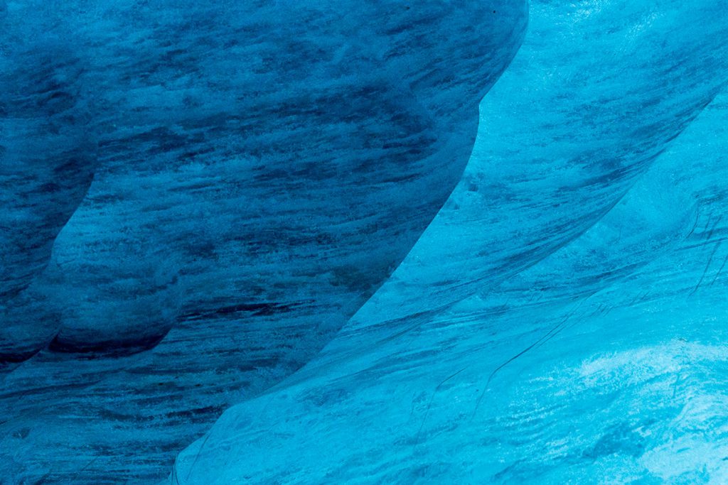 Inside the glacier
