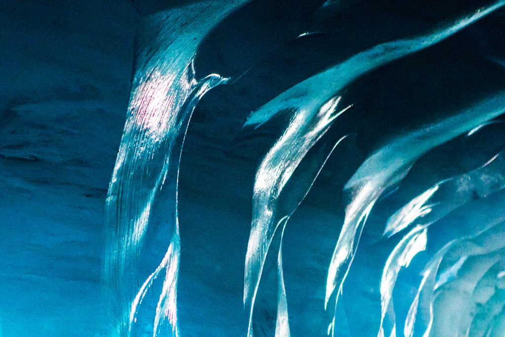 Inside the glacier